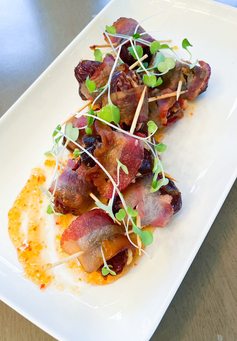 Bacon Wrapped Stuffed Dates